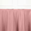 Polyester 120" Round Tablecloth Dusty Rose - Seamless Wrinkle-Resistant Table Cover