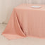 Lamour Satin 90"x156" Rectangle Tablecloth Dusty Rose - Luxurious, Soft Seamless Table Cover