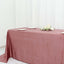 Premium Velvet 90"x132" Rectangle Tablecloth Dusty Rose - Reusable Soft & Seamless Table Cover