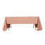 Lamour Satin 60"x126" Rectangle Tablecloth Dusty Rose - Soft & Silk-Like Table Cover