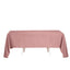 Polyester 60"x102" Rectangle Tablecloth Dusty Rose - Durable and Stylish Table Cover