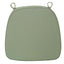 Chiavari Chair Cushion with 1.5" Thick Memory Foam and Ties Dusty Sage Green - Stylish Removable Cover for Comfort