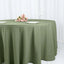 Polyester 120" Round Tablecloth Dusty Sage Green - Seamless Wrinkle-Resistant Table Cover
