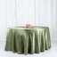 Satin 120" Round Tablecloth Dusty Sage Green - Stylish Seamless Table Cover