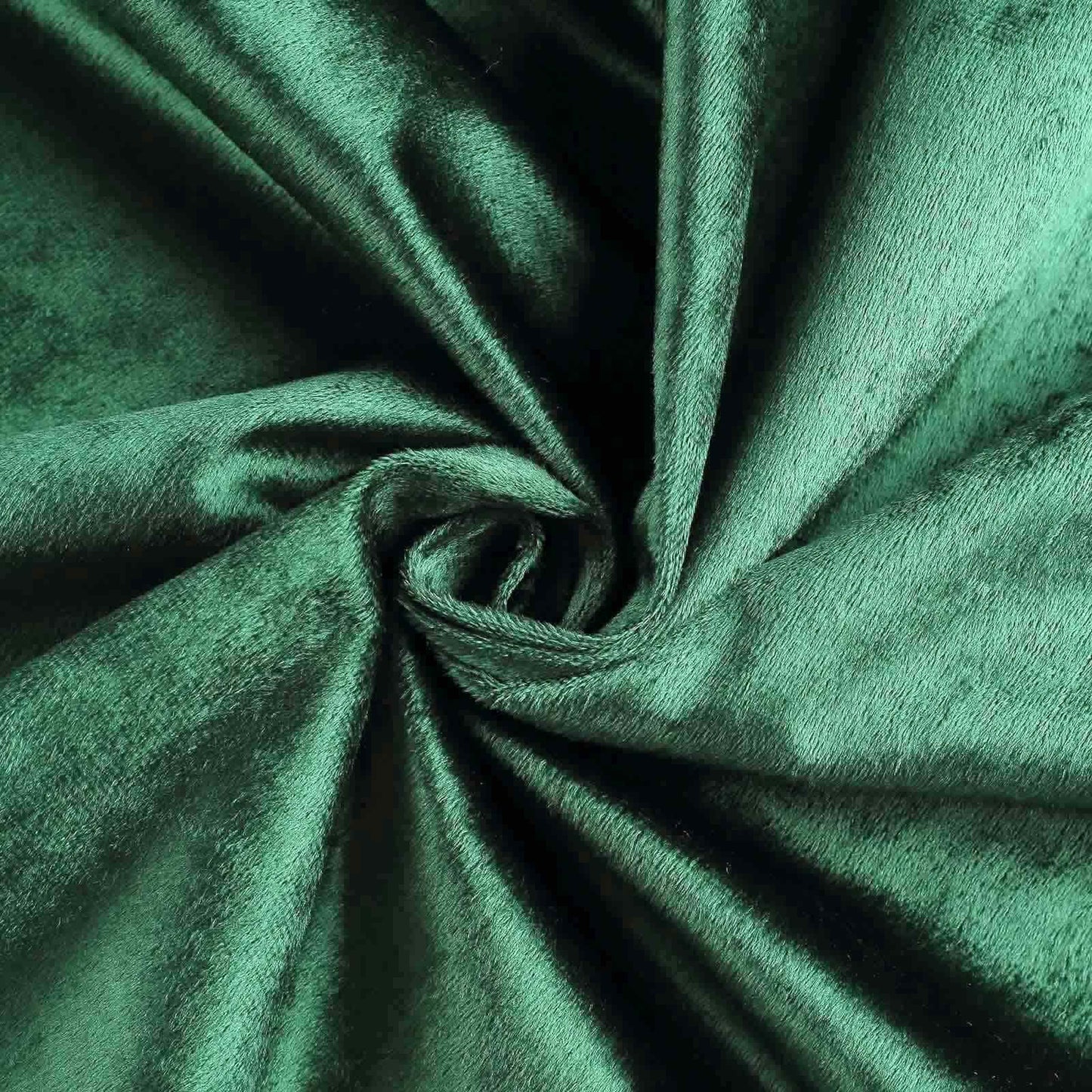 Premium Velvet 120" Round Tablecloth Hunter Emerald Green - Reusable Soft & Seamless Table Cover