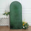 6ft Hunter Emerald Green Shimmer Tinsel Spandex Chiara Backdrop Stand Cover For Fitted Round Top Wedding Arch