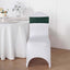 5 Pack Sequin Spandex Chair Sashes Hunter Emerald Green - Stretch Chair Bands 6"x15"