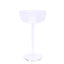 4-Pack Plastic Flower Vases Champagne Glass Design Clear - Fillable Long Stem Centerpieces for Events 18"