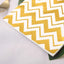 20-Pack Paper Dinner Napkins with Chevron Design Metallic Gold - Disposable 3 Ply Cocktail Napkins for Weddings