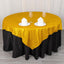 Polyester 72"x72" Table Overlay Square Tablecloth Gold - Glitter Sparkle Design for Classy Celebrations