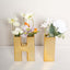 Shiny Ceramic Vase Letter "H" Gold Plated - Chic Bud Planter Pot for Events & Decor 6"