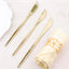 24-Pack Plastic Knives Glossy Gold - Premium Heavy Duty Disposable Flatware Cutlery 8"