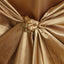 Satin Chair Cover Self-Tie Universal Design Gold - Durable Slip-On Cover for Folding, Dining, Banquet & Standard Chairs