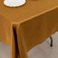 Lamour Satin 60"x102" Rectangle Tablecloth Gold - Durable & Silky Soft Feel Table Cover for Weddings & Banquets