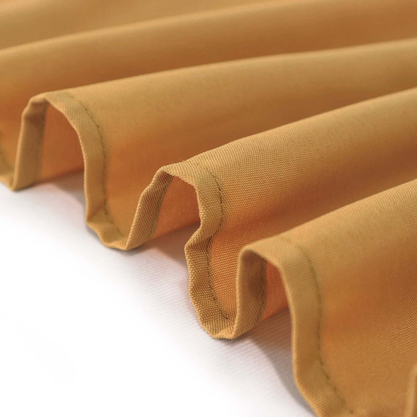 Polyester 54"x96" Rectangle Tablecloth Gold - Wrinkle-Resistant & Easy-to-Care Table Cover for Weddings & Events