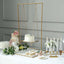 Metal Cake Swing Stand with Jute Rope Gold - Chic Hanging Dessert Display Centerpiece for Upscale Event Table Decor 3ft Tall