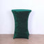 Crushed Velvet Spandex 30" Round Cocktail Table Cover Hunter Emerald Green Smooth Highboy Tablecloth