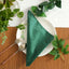 5 Pack Premium Velvet 20"x20" Napkins Hunter Emerald Green - Soft Sheen Finish Cloth Napkins