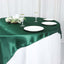 Satin 60"x60" Table Overlay Square Tablecloth Hunter Emerald Green - Smooth Silky Touch Table Cover