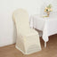 Spandex Chair Cover with Ruched Swag Back and Foot Pockets for Banquet Chairs Ivory - Fitted Slipcover