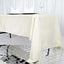 Premium Polyester 60"x126" Rectangle Tablecloth Ivory - Stain-Resistant 220GSM Finish Table Cover