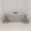 Lamour Satin 90"x132" Rectangle Tablecloth Silver - Soft & Silk-Like Seamless Table Cover