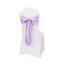 5 Pack Lamour Satin 6"x106" Chair Sashes Lavender Lilac - Stylish Reusable Decorative Bows
