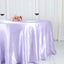 Satin 120" Round Tablecloth Lavender Lilac - Stylish Seamless Table Cover