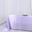 Satin Rectangular 90"x132" Tablecloth Lavender Lilac - Seamless Table Cover