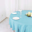 Polyester 90" Round Tablecloth Light Blue - Stain & Wrinkle-Resistant Table Cover