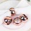 4 Pack Shiny Metallic Blush Acrylic Napkin Rings