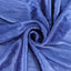 Satin 14ft Table Skirt Navy Blue - Pleated Double Drape Table Cover