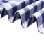 5 Pack Polyester 15"x15" Napkins Navy Blue/White Buffalo Plaid Gingham Style Cloth Napkins