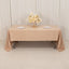 Lamour Satin 60"x126" Rectangle Tablecloth Nude - Soft & Silk-Like Table Cover
