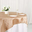 Satin 72"x72" Table Overlay Square Tablecloth Nude - Smooth Finish Table Cover