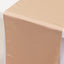 Lamour Satin 12"x108" Table Runner Nude - Smooth & Lustrous Finish