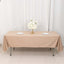 Scuba Rectangular 60"x102" Tablecloth Nude - Wrinkle Free & Stain Resistant Table Cover