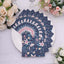 20-Pack Paper Beverage Napkins with Water Lily Floral Design Navy Blue - 2 Ply Soft 18GSM Wedding Napkins 6.5"x6.5"