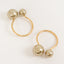 10 Pack Champagne Pearl Metal Napkin Holders Dining Table Decor, Elegant Round Wedding Napkin Rings - 2.5"