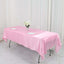 Satin Rectangular 60"x102" Tablecloth Pink - Smooth and Lustrous Table Cover