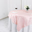Taffeta 72"x72" Table Overlay Square Tablecloth Blush - Accordion Crinkle Table Cover