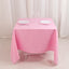 Premium Polyester Square Tablecloth 70"x70" Pink 220GSM Wrinkle-Resistant Table Cover