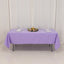 Premium Polyester 60"x102" Rectangle Tablecloth Lavender Lilac - Durable 220GSM Wrinkle-Resistant Table Cover