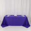 Scuba Rectangular 90"x132" Tablecloth Purple - Wrinkle Free, Stain Resistant & Seamless Table Cover