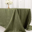 Taffeta 90"x132" Rectangle Tablecloth Dusty Sage Green - Seamless Accordion Crinkle Table Cover