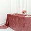 Premium Velvet 90"x156" Rectangle Tablecloth Dusty Rose - Reusable Soft & Seamless Table Cover