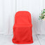 Polyester Slip On Folding Chair Covers Red - Stain-Resistant Reusable Durable Fabric