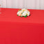 Scuba Rectangular 90"x132" Tablecloth Red - Wrinkle Free, Stain Resistant & Seamless Table Cover