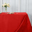 Premium Polyester 90"x132" Rectangle Tablecloth Red - Seamless 220GSM Stain-Resistant Table Cover