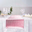 Glitter Paper 9ft Table Runner Roll Rose Gold Disposable Ridge Pattern Table Decor